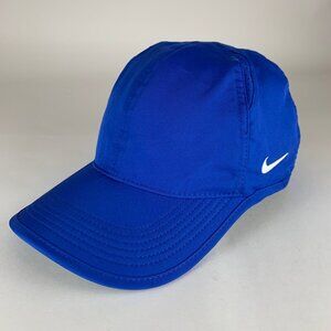 Nike Blue Club Cap Relaxed Fit Athletic Strapback Hat Mens M/L